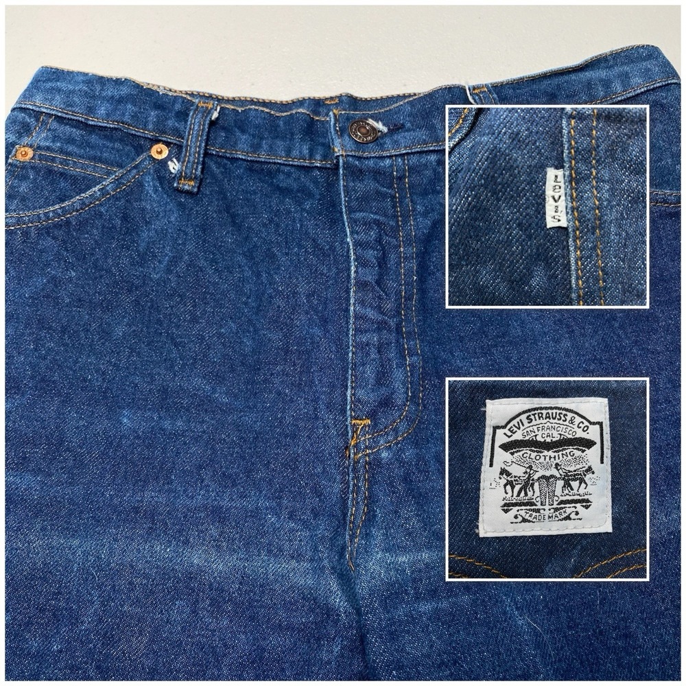 60s 70s Levi's White Tab Jeans Womens (30x32.5) Scovill High Rise